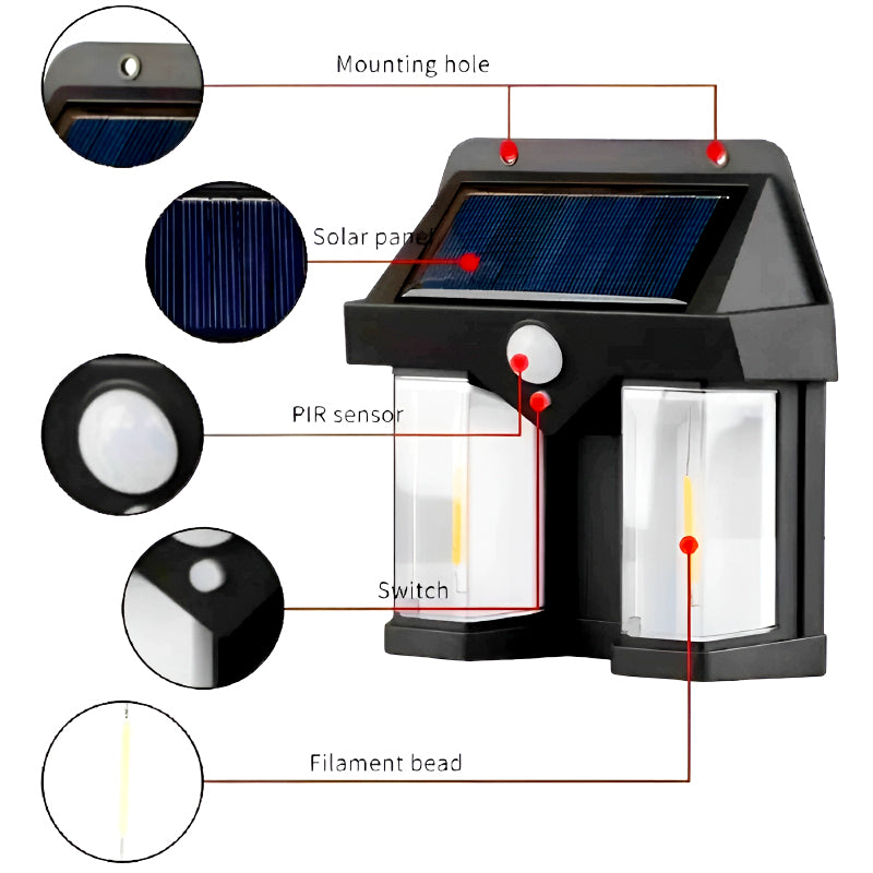 Dual Head Solar Motion – Waterproof Outdoor