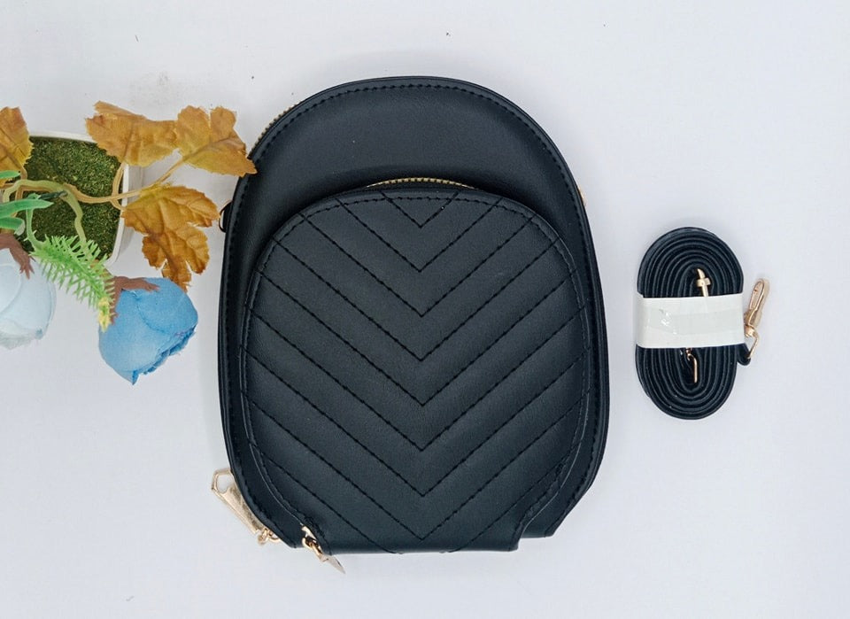 Stylish Three-Piece Handbag and Wallet Set for Women