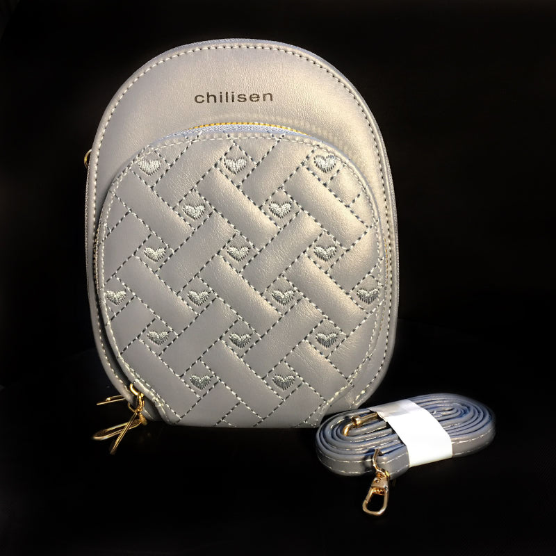 Stylish Three-Piece Handbag and Wallet Set for Women