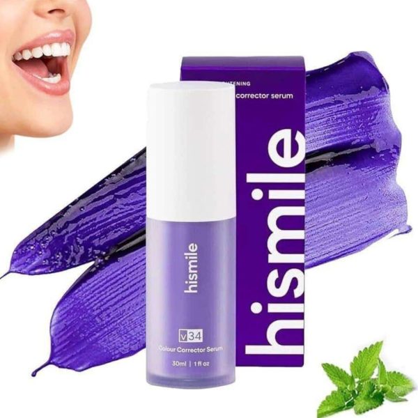 Hismile V34 Violet Toothpaste – Brighten Instantly, Shine Effortlessly