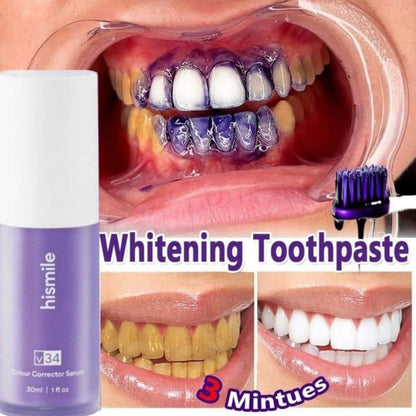 Hismile V34 Violet Toothpaste – Brighten Instantly, Shine Effortlessly